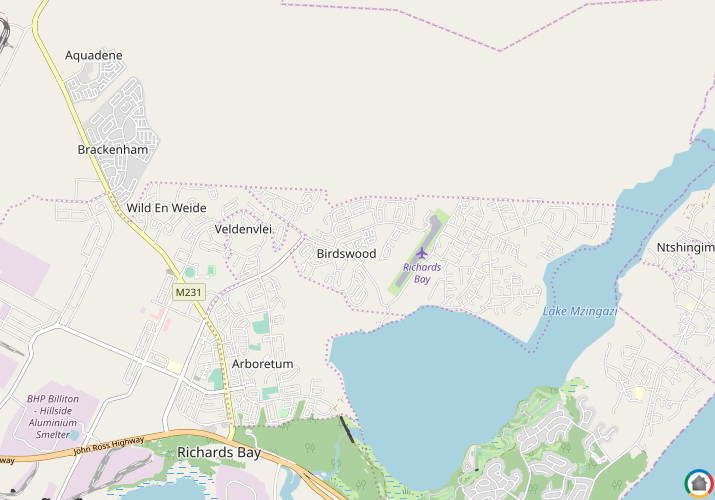 Map location of Birdswood